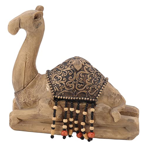 KIMISS Kamelstatue, Harz Retro -Stil, Flacher Unteres Kamelverzier für Home Office Decor KIMISS Kamelstatue, Harz Retro -Stil, Flacher Unteres Kamelverzier für Home Office Decor von KIMISS