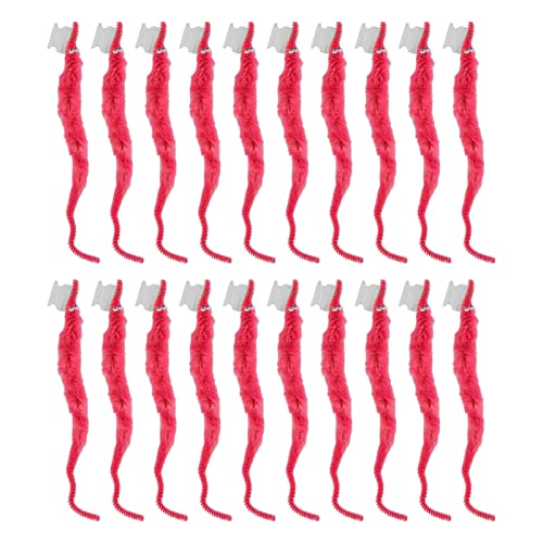 KIMISS Pelziger Wurm Fuzzy, 20pcs Pelzige Wurm Seahorse Props Kits Accessoires Magie mit Seilen Tricks Neue und Einzigartige Spielzeug Spielzeug DIY Compact Tragbar für (#4) von KIMISS