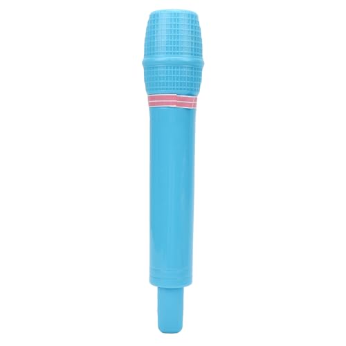 KIMISS Plastikmikrofonspielzeug Realistisch Vorgetäuscht Mikrofon Requisite für Sprachpraxis Sang Vertrauen Boosting für Cosplay -Partys Geburtstagsbevorzugung Bühnenaufführungen (Blue) von KIMISS