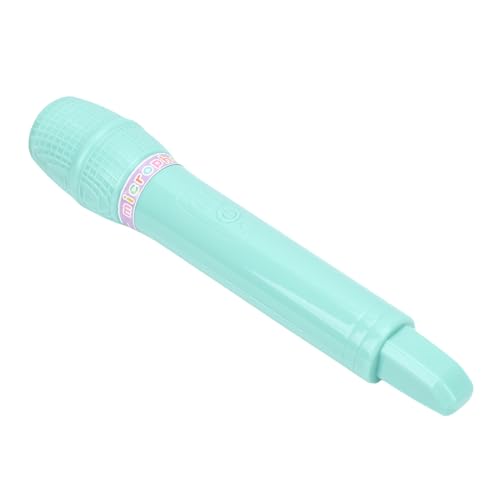 KIMISS Plastikmikrofonspielzeug Realistisch Vorgetäuscht Mikrofon Requisite für Sprachpraxis Sang Vertrauen Boosting für Cosplay -Partys Geburtstagsbevorzugung Bühnenaufführungen (Green) von KIMISS