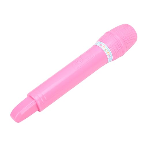 KIMISS Plastikmikrofonspielzeug Realistisch Vorgetäuscht Mikrofon Requisite für Sprachpraxis Sang Vertrauen Boosting für Cosplay -Partys Geburtstagsbevorzugung Bühnenaufführungen (PINK) von KIMISS