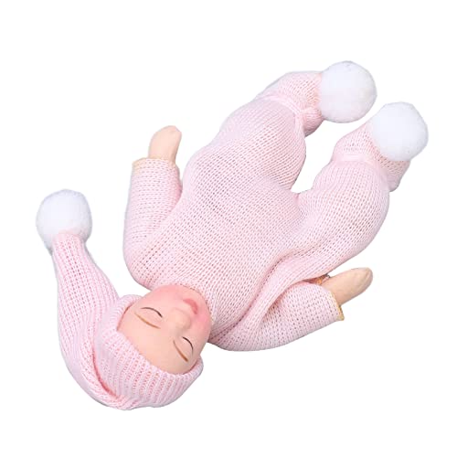 KIMISS Puppenhaus Miniatur Neugeborene Figur - 1:12 Skala Porzellanbaby Im Süßen Rosa Pullover - Bewegliche Gelenke Zum Posen Ideales Puppenhauszubehör KIMISS Puppenhaus Miniatur Neugeborene Figur - 1:12 Skala Porzellanbaby Im Süßen Rosa Pullover - Bewegliche Gelenke Zum Posen Ideales Puppenhauszubehör von KIMISS