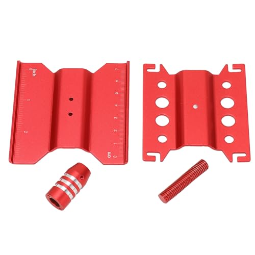 KIMISS RC -Autostand 360 -Grad Aluminiumlegierung Arbeitsstation für RC -Cars + Höhenreparaturwerkzeugkit Kompatibel mit 1/18 1/24 Skala - RC -Fahrzeug -Maßstab Zubehör (Rot) von KIMISS