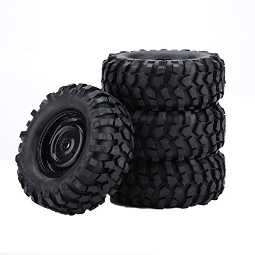 KIMISS RC-Crawler-Reifen, RC-Crawler-Reifen, Schwarzer Kunststoff, Gummi, 4-teiliges Set, 1:10-Reifen, Gummireifen für Rock Crawler, Off-Road-RC-Fernbedienungsautoteil KIMISS RC-Crawler-Reifen, RC-Crawler-Reifen, Schwarzer Kunststoff, Gummi, 4-teiliges Set, 1:10-Reifen, Gummireifen für Rock Crawler, Off-Road-RC-Fernbedienungsautoteil von KIMISS