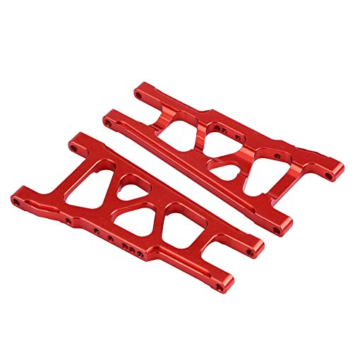 KIMISS RC -Suspensionsarm für Slash 1/10 Auto, Langlebige Aluminiumlegierung Vorder und Hinterer Arm in Blau (Sla007r rot) von KIMISS