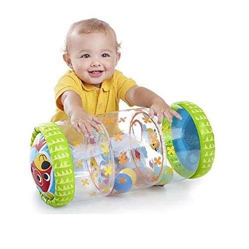 KIMISS Säuglingsblasbare Roller PVC -Babykriechspielzeug mit Bällen und Glocken für die Frühe Entwicklung, 3 Monate Bis 3 Jahre Alt von KIMISS