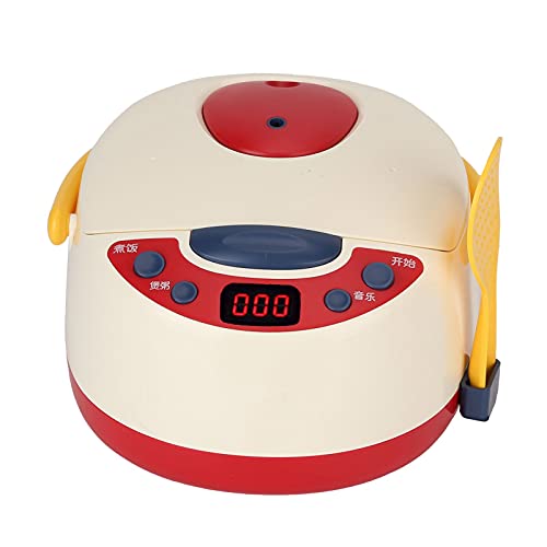 KIMISS Smart Spray Rice Cooker Toy Set - Interactive Kitchen Cooking Playset mit Sound & Musik für (Roter Spray-Reiskocher) von KIMISS