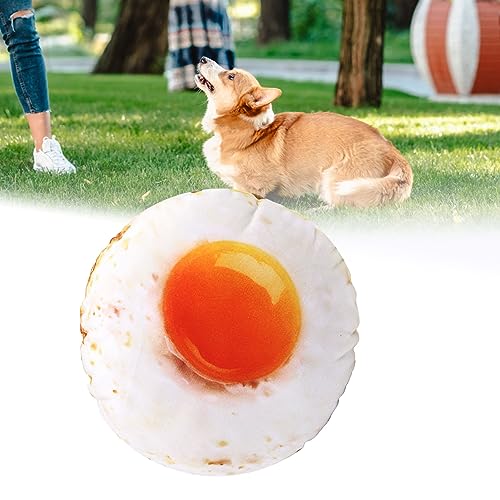 KIMISS Spiegelei-Plüsch-Hundespielzeug, Spielzeug, Lustiges Niedliches Cartoon-3D-Simulationsspielzeug, Zähneknirschen, Lindert Langeweile, Haustier-Kauen für Hunde, Welpen, Haustiere, KIMISS Spiegelei-Plüsch-Hundespielzeug, Spielzeug, Lustiges Niedliches Cartoon-3D-Simulationsspielzeug, Zähneknirschen, Lindert Langeweile, Haustier-Kauen für Hunde, Welpen, Haustiere, von KIMISS