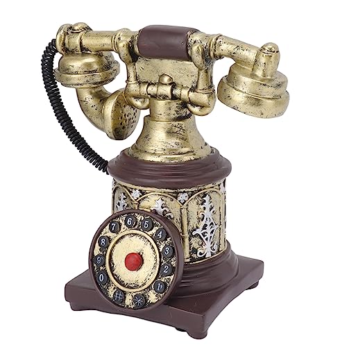 KIMISS Vintage Hand Telefondekoration - Antike Festnetzhäuser, Retro -Drehzählverzierungen für Cafés, Wohnzimmer und Büros (-28) von KIMISS