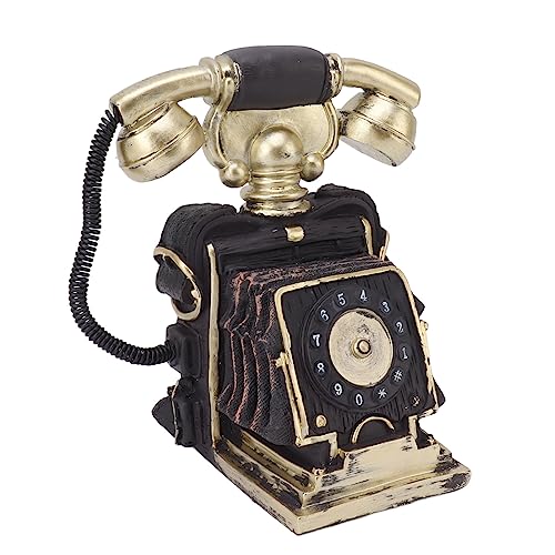 KIMISS Vintage Hand Telefondekoration - Antike Festnetzhäuser, Retro -Drehzählverzierungen für Cafés, Wohnzimmer und Büros (-30) von KIMISS