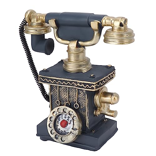 KIMISS Vintage Hand Telefondekoration - Antike Festnetzhäuser, Retro -Drehzählverzierungen für Cafés, Wohnzimmer und Büros (-31) von KIMISS
