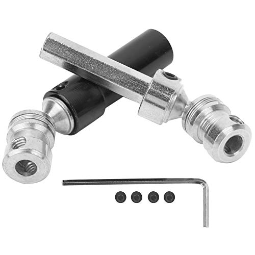 KIMISS RC Auto CVD Antriebswelle, Wltoys 12428 Teile Wpl C24 Upgrades Metall Metall Cvd Hinten Antriebswelle Ersatzteile Fit Für Wltoys 12428 12423 1 12 Rc Auto (Schwarz) von KIMISS