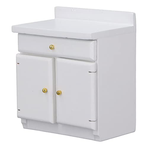 Küchenschrank, Zarter Dekorativer Schrank aus Birke, Miniaturmöbel für 1 12 Puppenhauskleidung 12, Dekoration Küchenschrank, Zarter Dekorativer Schrank aus Birke, Miniaturmöbel für 1 12 Puppenhauskleidung 12, Dekoration von KIMISS