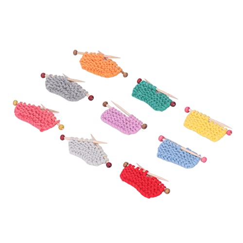 Puppenhaus -Wollgarn -Stricken, 9 Stcs Farben 1:12 Puppenstricken, Stoff Miniatur Handgefertigte Pullover Kit Hausdekoration für Schlafzimmer Puppenhaus -Wollgarn -Stricken, 9 Stcs Farben 1:12 Puppenstricken, Stoff Miniatur Handgefertigte Pullover Kit Hausdekoration für Schlafzimmer von KIMISS