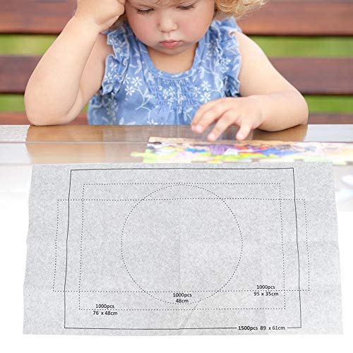 Puzzle Matte, Puzzle Rätsel Playmat Roll Speicher Filzmatte, Teppich Großes Brettzubehör Decke Up Pad auf (Grau 26 * 46 Zoll [nur Decke]) von KIMISS