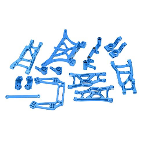 Rc Vorne Hinten Suspension Arm Kit Für Traxxas Aluminium Legierung Teile 1 10 Metall Upgrade Sories Lenkung Tasse Slash 2Wd (Blau) von KIMISS