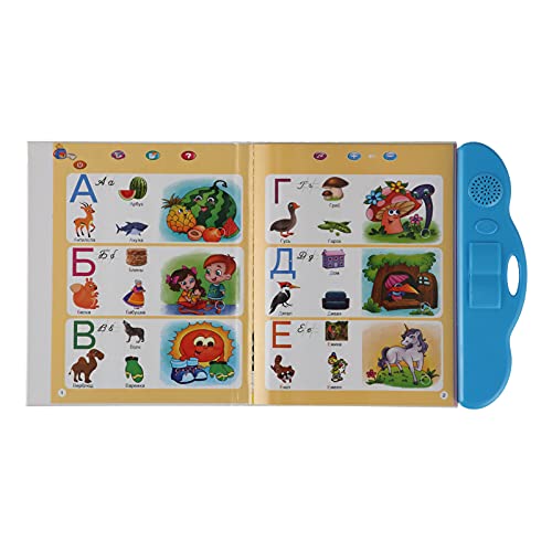 Russische Lernmaschine, Electronic Sound Book Interactive Machine, E -ic Onal -Bücher Bildungsspielzeug für und Mädchen (Blue) von KIMISS