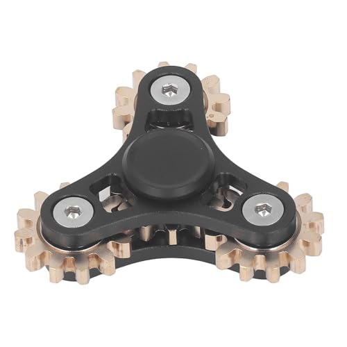Spielzeug, 4 Gears Zappeln Bearing Stress Reduzierer Angstspielzeug, Metal L -Spiel Relief für Messing Erwachsene Schwarze Meditation (Schwarze Farbe) von KIMISS