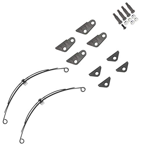 Stahlblatt, Set Rc-Fahrzeugteile für Tamiya Rc Blattfeder Typ Aufhängung Vorderachsen 1 14 LKW von KIMISS