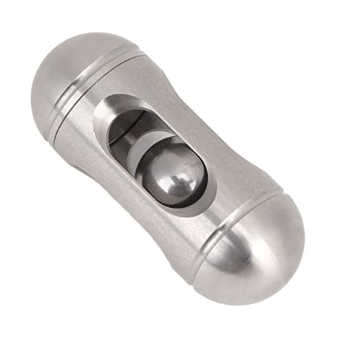 Tragbarer ADHS -Autismus, Fingerperlenschieberschieberspielzeug für Erwachsene Office Stress Entfernen Magnetische Handspinner Metallsensor mit Ausgehöhlter Kapselform von KIMISS