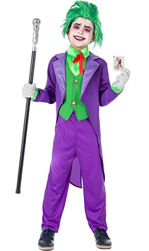 KIMOKAWAII Böser Joker Kostüm für Jungen A-(3/4 Jahre) von KIMOKAWAII
