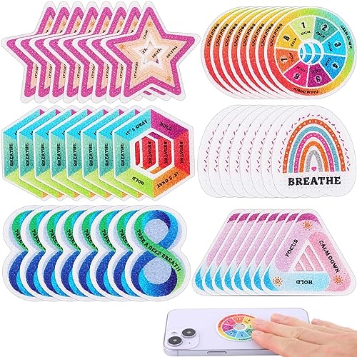 48 Stück Angst Sensorische Streifen, 6 Stile Fidget Strukturstreifen Wiederverwendbare Sensorische Beruhigungsstreifen für Erwachsene Teenager Schule Klassenzimmer Must Haves 48 Stück Angst Sensorische Streifen, 6 Stile Fidget Strukturstreifen Wiederverwendbare Sensorische Beruhigungsstreifen für Erwachsene Teenager Schule Klassenzimmer Must Haves von KINBOM