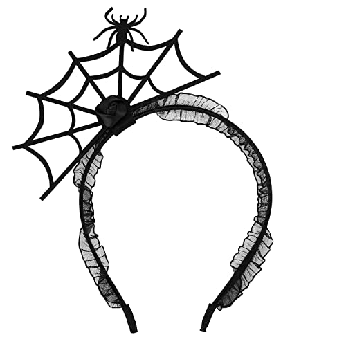 KINBOM Halloween Stirnband Halloween Ornaments Halloween Deko Halloween Dekoration Geister-Stirnband, Spinnennetz-Stirnband Spinnen-Stirnband, Spinnennetz-Haarschmuck für Halloween-Kostüme von KINBOM