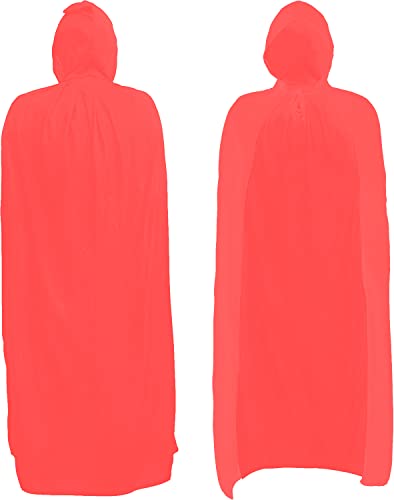 Halloween Umhang XS (80cm) Rot mit Kapuze für Vampire, LARP, Cosplay, Rotkäppchen ... von KING OF HALLOWEEN.DE