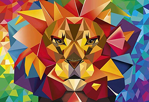Captainalbatross Jigsaw Puzzles 1000 Piece for Adults Triangles of The Lion Puzzle Colourful Animal Lion Puzzle Captainalbatross Jigsaw Puzzles 1000 Piece for Adults Triangles of The Lion Puzzle Colourful Animal Lion Puzzle von KINGAM