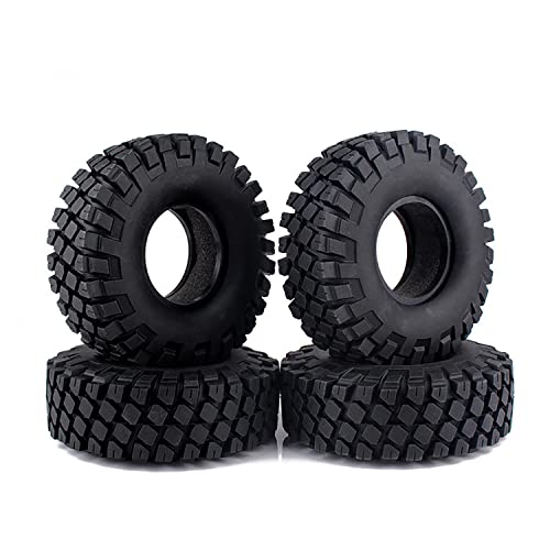 KINGCOO 4PCS RC Crawler Auto Reifen 114MM Gummireifen Schaumeinsatz 1,9inch Radreifen für 1:10 RC Rock Auto Axial SCX10 90046 SCX10 D90 TF2 TRX-4 KINGCOO 4PCS RC Crawler Auto Reifen 114MM Gummireifen Schaumeinsatz 1,9inch Radreifen für 1:10 RC Rock Auto Axial SCX10 90046 SCX10 D90 TF2 TRX-4 von KINGCOO