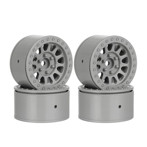 KINGCOO 4Stück 1.9 Zoll Beadlock Felgen Kunststoff Räder Felge Set Nabe 12mm Hex UpgradeTeile für 1/10 RC Rock Crawler Auto für Axial SCX10 90046 RR10 Wraith TRX4 TRX6 D90 Redcat Gen8 VS4-10 (Grau) KINGCOO 4Stück 1.9 Zoll Beadlock Felgen Kunststoff Räder Felge Set Nabe 12mm Hex UpgradeTeile für 1/10 RC Rock Crawler Auto für Axial SCX10 90046 RR10 Wraith TRX4 TRX6 D90 Redcat Gen8 VS4-10 (Grau) von KINGCOO