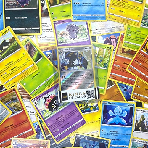 Pokemon Kartenpaket mit 50 Karten und Einer Holokarte + KingsofCards Toploader Boosterfrisch Geschenkset Starterset Deutsch Pokemon Kartenpaket mit 50 Karten und Einer Holokarte + KingsofCards Toploader Boosterfrisch Geschenkset Starterset Deutsch von KINGS OF CARDS