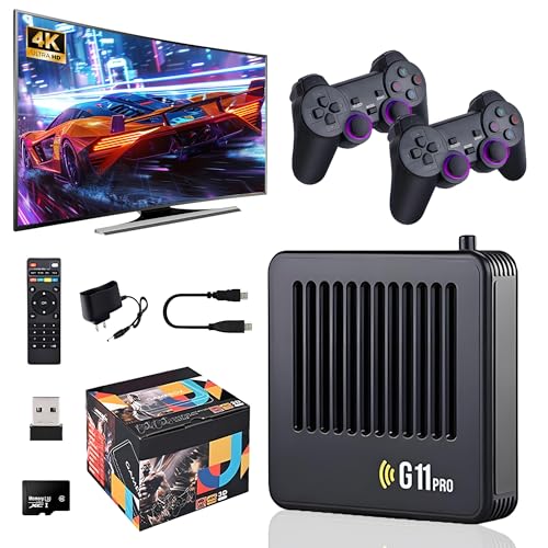 G11 Pro Game Box 4K, Handheld Game Console 256G TF Card 60000+ Classic Games 60+ Simulatoren, 2.4G Wireless Controller, Plug and Play Retro TV Games G11 Pro Game Box 4K, Handheld Game Console 256G TF Card 60000+ Classic Games 60+ Simulatoren, 2.4G Wireless Controller, Plug and Play Retro TV Games von KINMRIS