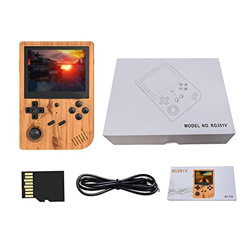 KINMRIS RG351V 128G 15000 3,5 Zoll Bildschirm Klassische Spielkonsole Retro Mini Portable Pocket Open Source System Video Handheld Spiele Geschenk von KINMRIS