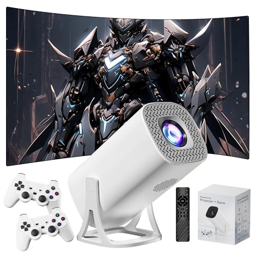 P40 Pro Tragbarer Intelligenter Projektor mit WLAN und Bluetooth, Retro Spielkonsole mit 36000+ Spiel-14-Emulator, 105 Lumen, 1024 * 600P, Android 11 Drahtloser Projektor für Heimkino, Outdoor P40 Pro Tragbarer Intelligenter Projektor mit WLAN und Bluetooth, Retro Spielkonsole mit 36000+ Spiel-14-Emulator, 105 Lumen, 1024 * 600P, Android 11 Drahtloser Projektor für Heimkino, Outdoor von KINMRIS