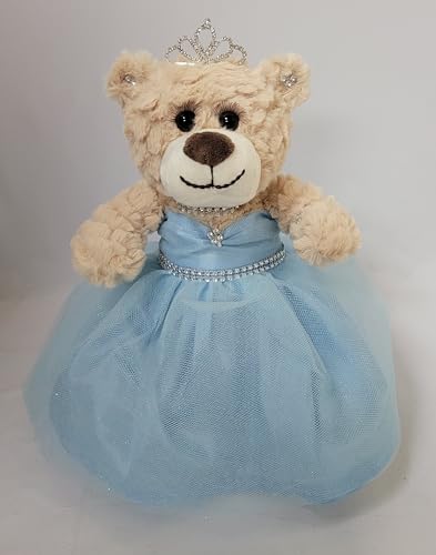 KINNEX COLLECTIONS SINCE 1997 Quitte Anos Letzte Puppe, Teddybär mit Kleid (Mittelstück) ~ 30,5 cm ~ ARC09832-4 (Babyblau) von KINNEX COLLECTIONS SINCE 1997