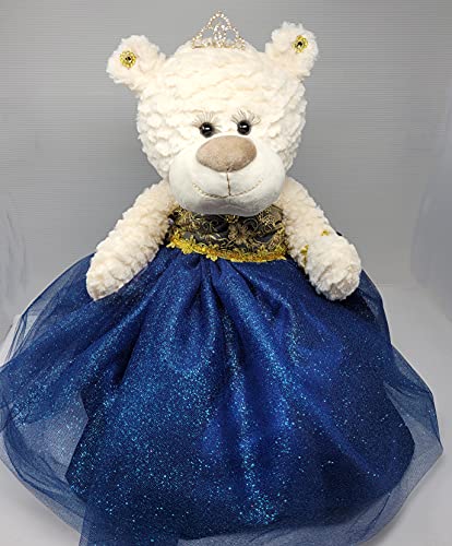Quince Anos ARC16831-16 Quinceanera Last Doll Teddybär mit Kleid (Tafelaufsatz) Marineblau von KINNEX COLLECTIONS SINCE 1997