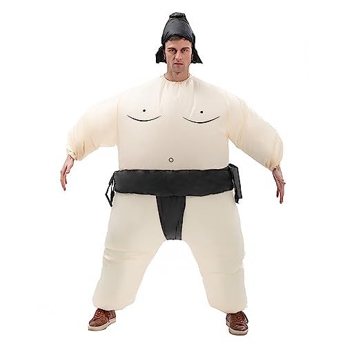 KINQUINN Kreationen Aufblasbares Kostüm Sumo Wrestler Ganzkörper Sumo Luft Blow-up Deluxe Halloween Kostüm für Erwachsene und Kinder von KINQUINN
