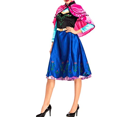 KINSL Cosplay Rollenspiel klassische Prinzessin Anna Erwachsene Schalkleid,XL von KINSL