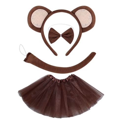 KINSPON Affenkostüm für Halloween, Affe, Tierkostüm, Zubehör für Kinder, Jungen, Mädchen, Cosplay, Geburtstag, Weihnachten, Halloween KINSPON Affenkostüm für Halloween, Affe, Tierkostüm, Zubehör für Kinder, Jungen, Mädchen, Cosplay, Geburtstag, Weihnachten, Halloween von KINSPON