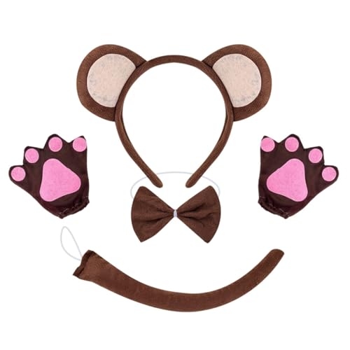 KINSPON Affenkostüm für Halloween, Affe, Tierkostüm, Zubehör für Kinder, Jungen, Mädchen, Cosplay, Geburtstag, Weihnachten, Halloween KINSPON Affenkostüm für Halloween, Affe, Tierkostüm, Zubehör für Kinder, Jungen, Mädchen, Cosplay, Geburtstag, Weihnachten, Halloween von KINSPON