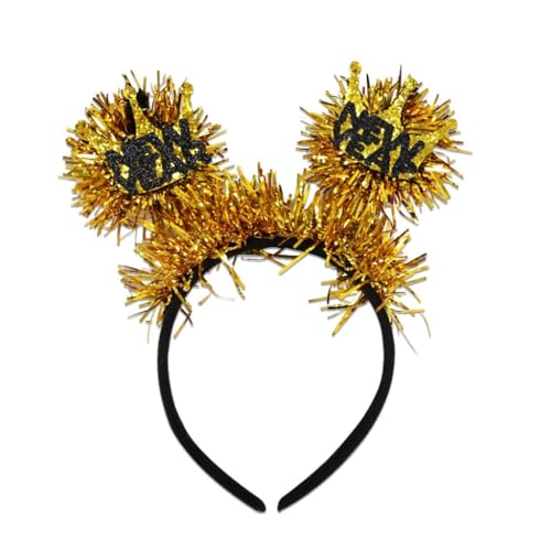 KINSPON Festival Kopfschmuck Karneval Kopfbedeckung Party Requisiten Silvester Stirnband Jahr 2025 Glitzer Puder Hairhoop alle Altersgruppen KINSPON Festival Kopfschmuck Karneval Kopfbedeckung Party Requisiten Silvester Stirnband Jahr 2025 Glitzer Puder Hairhoop alle Altersgruppen von KINSPON