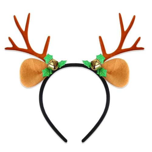 KINSPON Haarreif mit Rentiergeweih, einzigartiges weißes Rentiergeweih, Stirnband für Weihnachts-Maskeraden und Feiern KINSPON Haarreif mit Rentiergeweih, einzigartiges weißes Rentiergeweih, Stirnband für Weihnachts-Maskeraden und Feiern von KINSPON