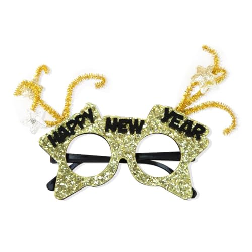 KINSPON Partybrille mit Sternmuster, bequem, für Neujahr, Feiern, Geburtstage, Hochzeiten von KINSPON