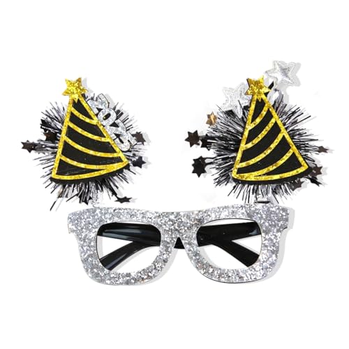 KINSPON Partybrille mit Sternmuster, bequem, für Neujahr, Feiern, Geburtstage, Hochzeiten von KINSPON