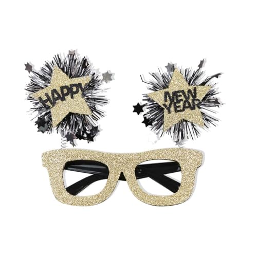 KINSPON Partybrille mit Sternmuster, bequem, für Neujahr, Feiern, Geburtstage, Hochzeiten von KINSPON