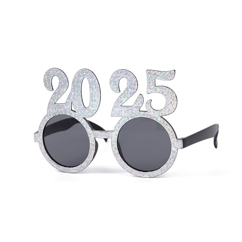 KINSPON Stilvolle 2025 Neujahrsfeier Brille Schneemänner Brille Kostüm Brille Weihnachten Party Zubehör KINSPON Stilvolle 2025 Neujahrsfeier Brille Schneemänner Brille Kostüm Brille Weihnachten Party Zubehör von KINSPON