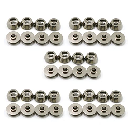 KINYARD 40 Stück Unterlegscheibenhalter für Kurbelschraube aus Metall für C14 C24 C34 C44 MN D90, Grau von KINYARD
