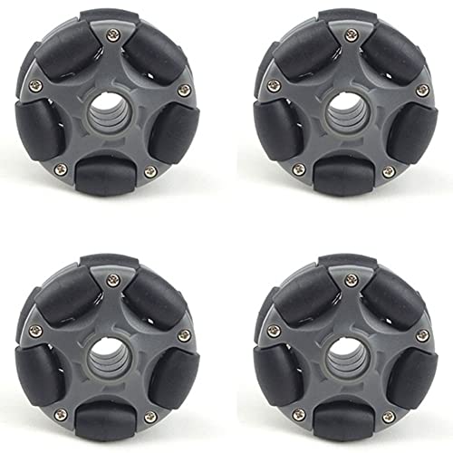 KINYARD Omni-Rad aus Kunststoff, 4 Stück, 58 mm, für Omnidirektionale Servomotor-Roboter 14135 von KINYARD