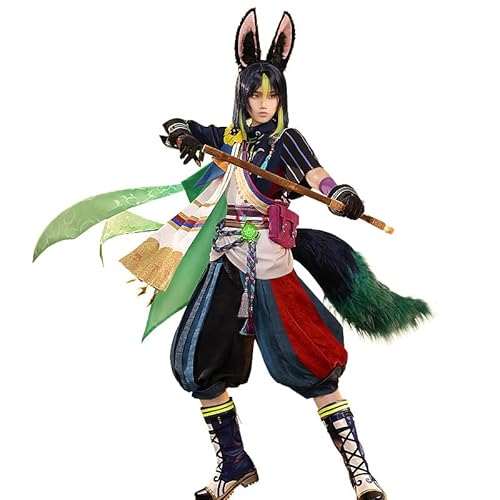 KIRA KIRA Genshin Tighnari Costumes Doki-SR Full Set Game Genshin Impact Tighnari Cosplay Kostüm für Halloween (L) von KIRA KIRA